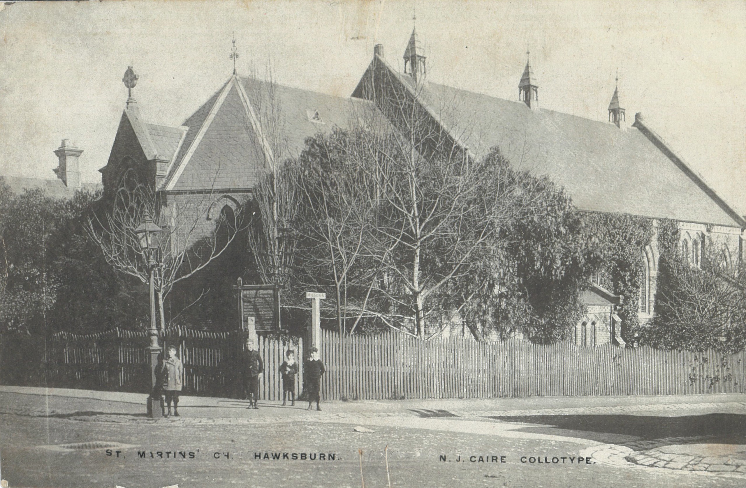 Exterior of St. Martin's Church, photographed in 1900.