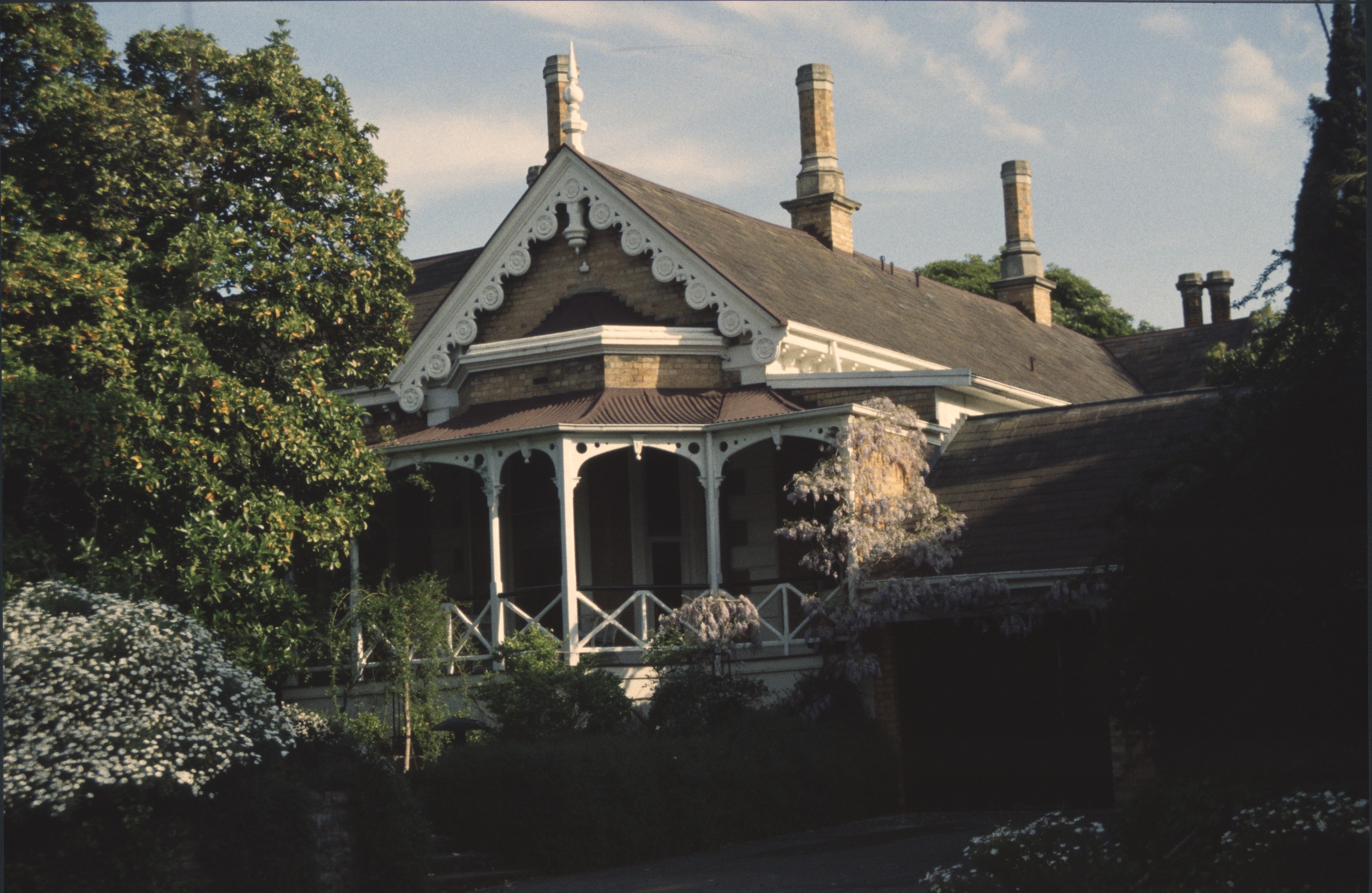 Exterior of Avoca House, one of Stonnington's oldest remaining residences, photographed in 1983. 